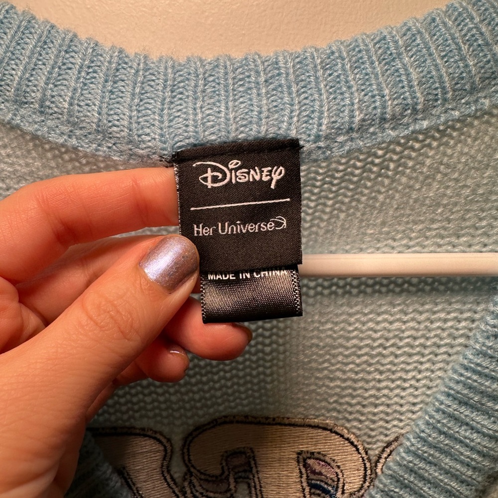 NWOT Her Universe Disney Stitch Stay Weird Ladies Embroidered Cardigan - Picture 7 of 12